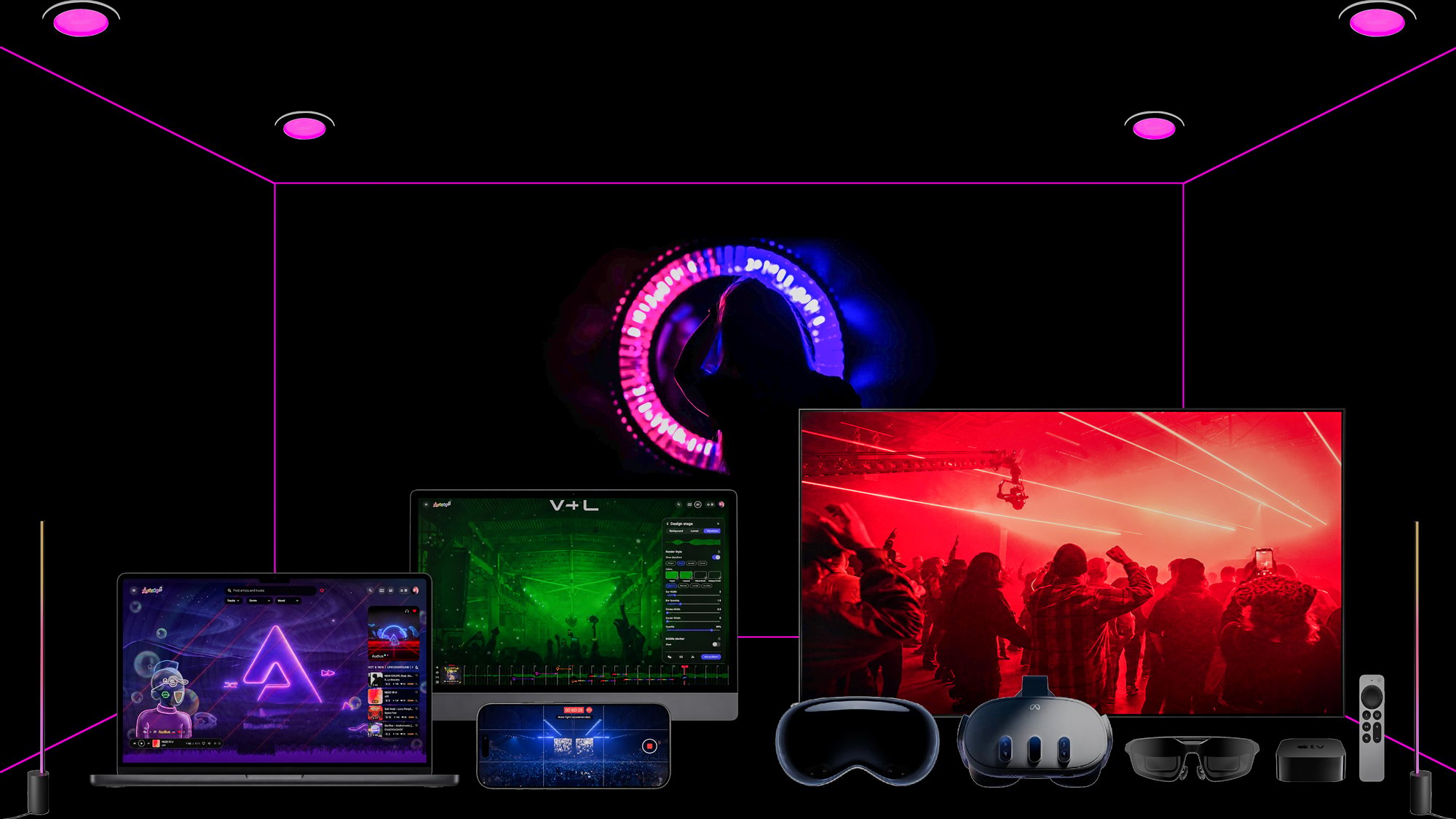 V+L Homepage 2026 - Immersive Room Purple HDR